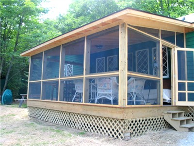 porch Adirondack Lake Placid New York vacation
                waterfront lakefront rental property house home camp